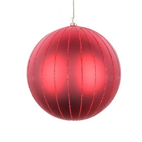 Vickerman 6" Matte Glitter Ball Ornament 2/bag