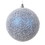 Vickerman MT220302 4.75" Blue Matte Snow Ornament 4/bag