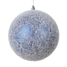 Vickerman MT220502 6" Blue Matte Snow Ornament 2/bag