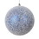 Vickerman MT220502 6" Blue Matte Snow Ornament 2/bag