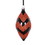 Vickerman MT2210910 5" Black Orange Shuttle Ornament 4/Bag