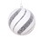 Vickerman MT2213320 4.7" White Black Swirl Ball 3/Bag