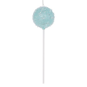 Vickerman MT222002 10" Blue Round Lollipop Ornament 3/bag