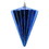 Vickerman MT224102 6" Shiny Blue Cone Ornament 3/bag