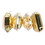 Vickerman MT233208 4-5" Gold Jewel Glitter Orn Assort 4/Bag