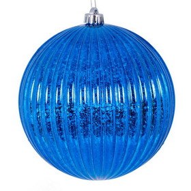Vickerman N162202 4" Blue Mercury Lined Ball 6/Bag