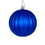 Vickerman N222202DMV 4" Blue Matte Lined Ball Ornament 6/Bg