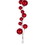 Vickerman N222603 10' Red Candy Branch Ball Garland, Price/each