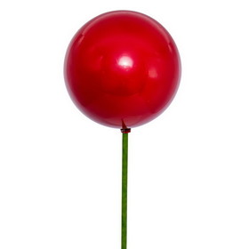 Vickerman N223103PV 4" x 18" Red Pearl Ball Stick 6/Bag