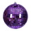 Vickerman N233373 6" Lime Mirror Ball Ornament 4/Bag