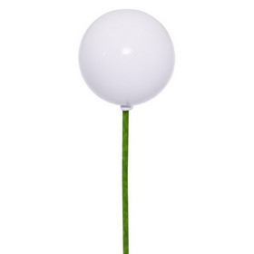 Vickerman N590811DPV 3" White Pearl Ball UV Drill 12/Bag