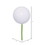 Vickerman N591011DPV 4" White Pearl Ball UV Drill 6/Bg, Price/each