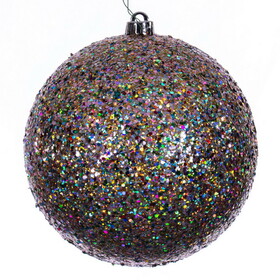 Vickerman N592099DQ 8" Multi-color Sequin Ball Drilled Cap