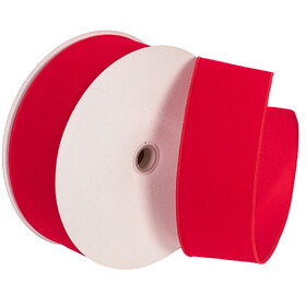 Vickerman 3" x 50 Yards Red Velvet Outdoor Wired Christmas Ribbon