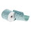 Vickerman Q226171 4"x10yd Grey/Blue Glitter Waves Ribbon, Price/each