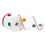 Vickerman Q229180 4"x10yd White Fuzzy Dot Ribbon, Price/each