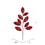Vickerman QG191865 29" Burgundy Glitter Leaf Spray 6/Bag