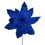 Vickerman QG230902 14" Artificial Blue Poinsettia Stem 6 Per Bag.