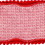 Vickerman QR221643 4"x5yd Red Houndstooth Pom Pom Ribbon, Price/each