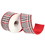 2.5"X10Y RED HOUNDSTOOTH PLAID RIBBON