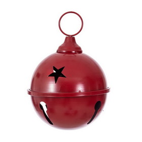 Vickerman 6" Red Iron Bell Ornament