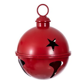 Vickerman 14" Red Iron Bell Ornament