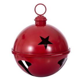 Vickerman 18" Red Iron Bell Ornament