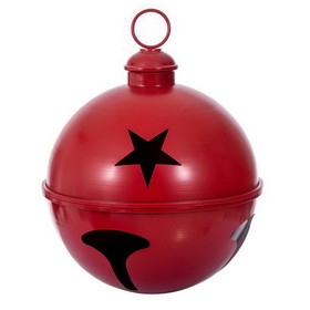 Vickerman 20" Red Iron Bell Ornament
