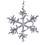 Vickerman RV230407 6.5" Silver Twig Snowflake Orn 6/Bag
