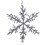 Vickerman RV230607 12" Silver Twig Snowflake Orn 3/Bag