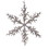 Vickerman RV230607 12" Silver Twig Snowflake Orn 3/Bag