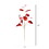 Vickerman RX193303 33" Red Shiny Leaf Spray 2/Bag