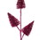 Vickerman RX230359 20" Artificial Hot Pink Glitter Cone Tree Spray. Includes 6 Pieces Per Bag.