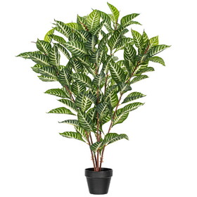 Vickerman 35" Artificial Green Real Touch Zebra Plant.
