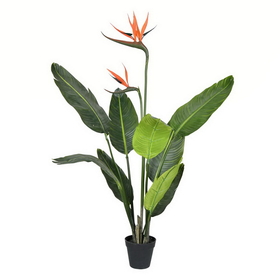 Vickerman Potted Bird of Paradise Palm 9 Leaves