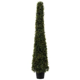 Vickerman Potted Boxwood Cone UV