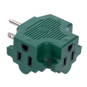 Vickerman V24CUBE3 Green Triple Tap 15Amp 4 Pcs/Box, Etl Approved