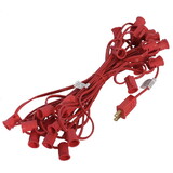 Vickerman VC9SPT1-12R25 25' C9 Socket String With 25 C9 Sockets On 18 Gauge Spt1 Red Wire