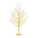 Vickerman X167941 4' Gold Tree LED280 Twkl Pur-G0ld-Grn Lt
