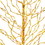 Vickerman X167941 4' Gold Tree LED280 Twkl Pur-G0ld-Grn Lt, Price/each