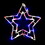 Vickerman 17" Star Christmas Window Silhouette LED Wide Angle Lights
