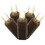 Vickerman X6B6601PBG 50 Warm White Wide Angle Fully Rectified Coaxial LED Light on Brown Wire, 25' Long Christmas Light Strand, Uses X6G6612 12" CSA/us Listed Power Cord, Price/each