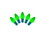 Vickerman X8GC754 25Lt LED C7 Green Ceramic Gw 8"Sp 16'L