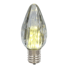 Vickerman F15 Wm White Plastic LED Flame Bulb 25Bx