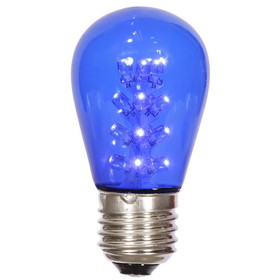 Vickerman X14ST12-5 S14 LED Blue Transp Bulb E26 Base 5/pk