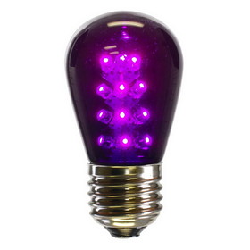 Vickerman X14ST16-5 S14 LED Purple Transp Bulb E26 Base 5/pk
