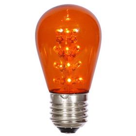 Vickerman X14ST18-5 S14 LED Amber Transp Bulb E26 Base 5/pk
