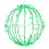 Vickerman X20LED04T 180Lt x 20" Green Twinkle Led Sphere