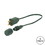 Vickerman X6G6612 12" Green Wire Coaxial Power Cord 6/Bag