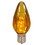 Vickerman XLEDF18-25 F15 Amber Plastic LED Flame Bulb 25/Box